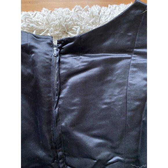 Vintage Dress Long Black Silk Full Length Sleeveless Small / Medium - Picture 8 of 10